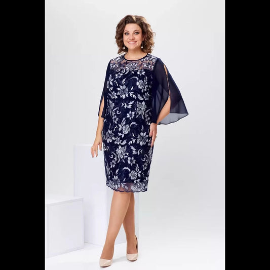 Robe patineuse à imprimé floral élégant