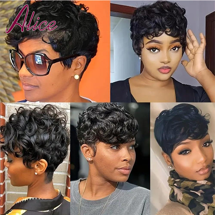 Perruque en cheveux humains
