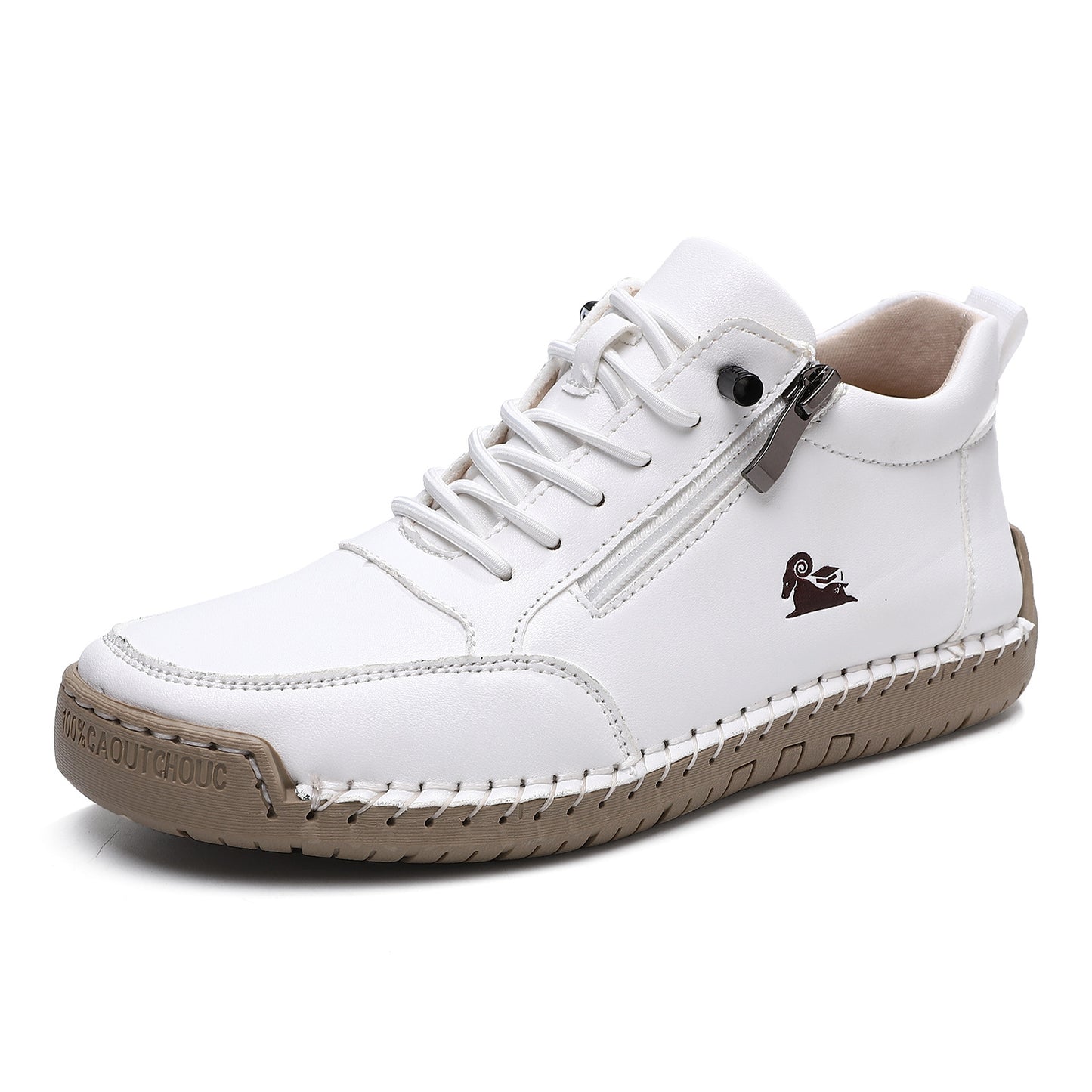 Chaussures plates à semelle souple cousues main