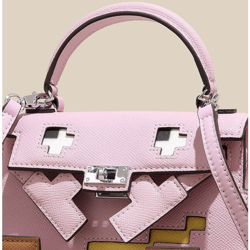 Sac à main élégant en cuir Mosaic Doll