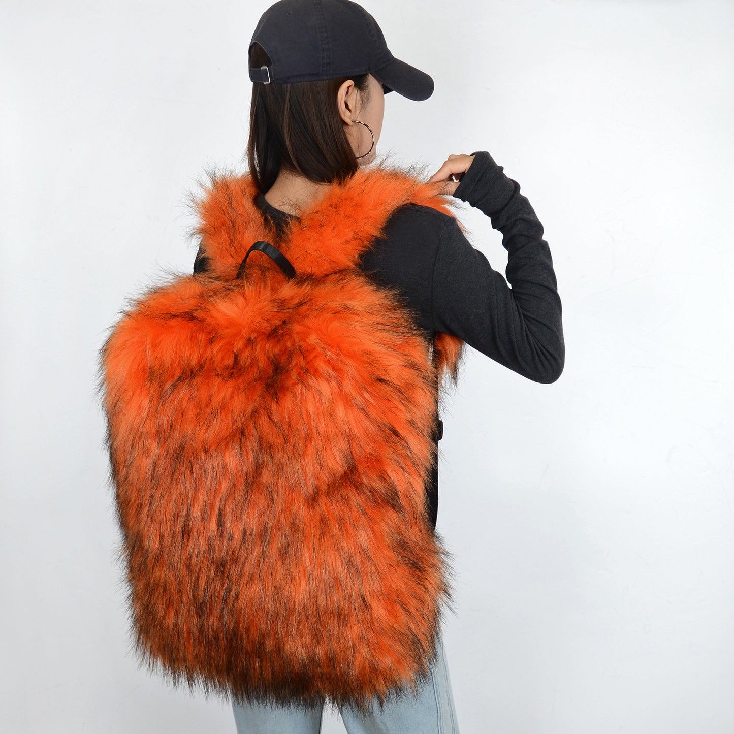 Sac à dos en peluche grande capacité