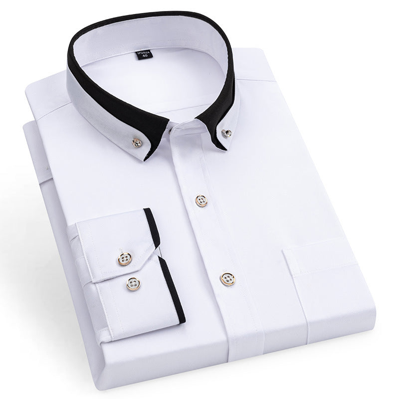 Chemise décontractée à manches longues pour homme
