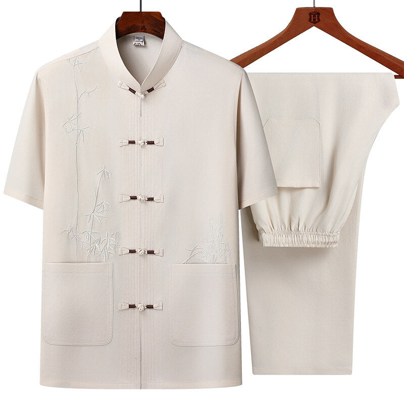 Habit Tang à broche de style chinois