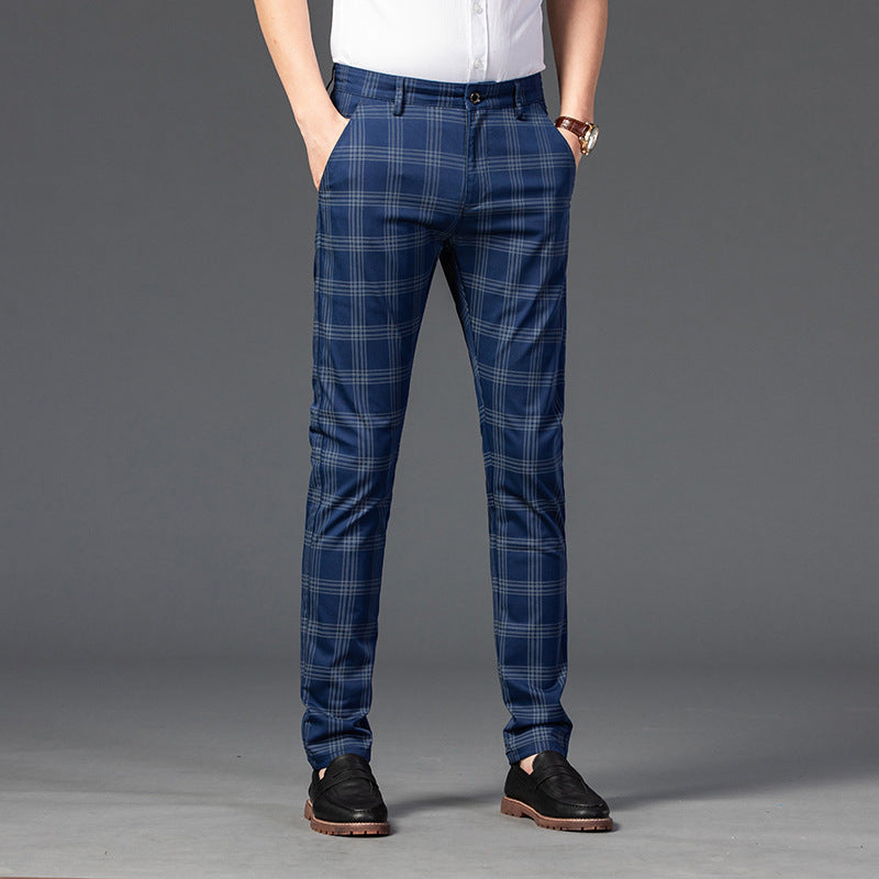 Pantalon décontracté en coton extensible pour hommes