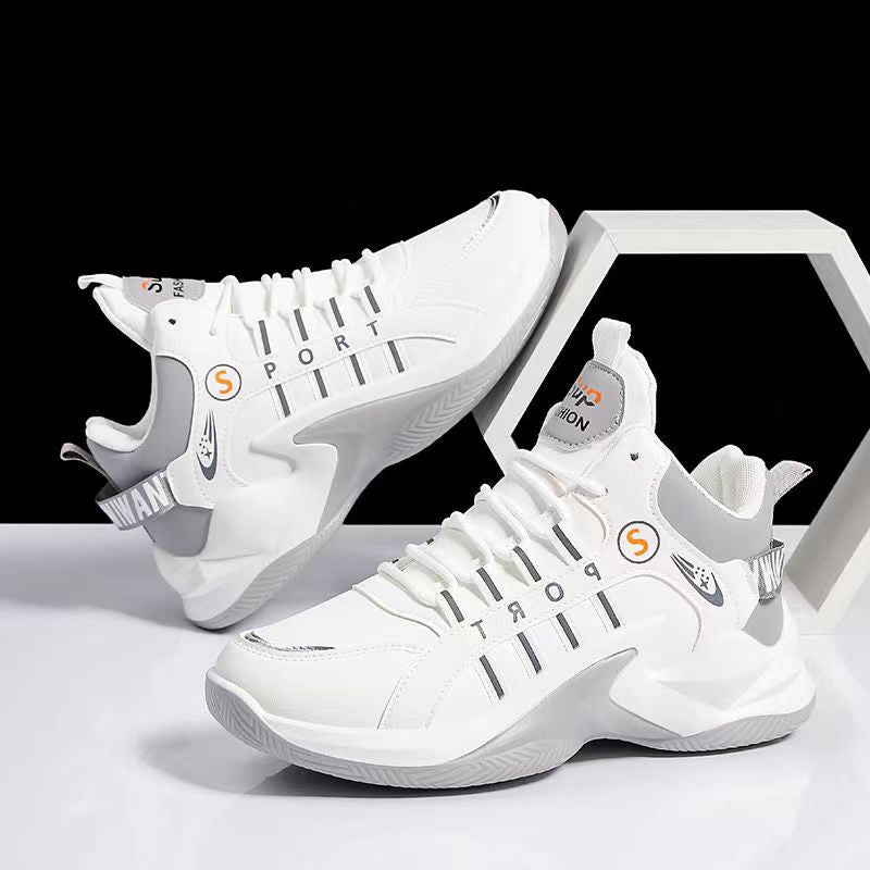 Chaussures de sport décontractées pour hommes, montantes, en maille respirante