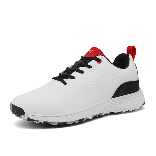 Chaussures de golf respirantes à crampons fixes pour le sport