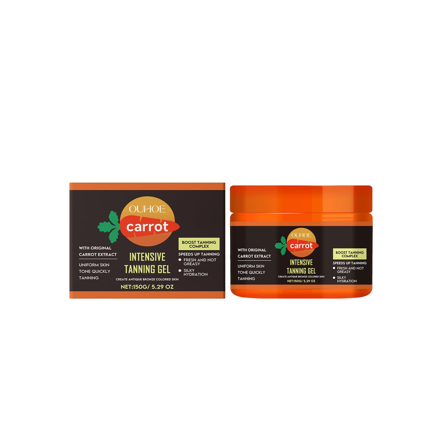 Gel autobronzant à la carotte Ouhoe