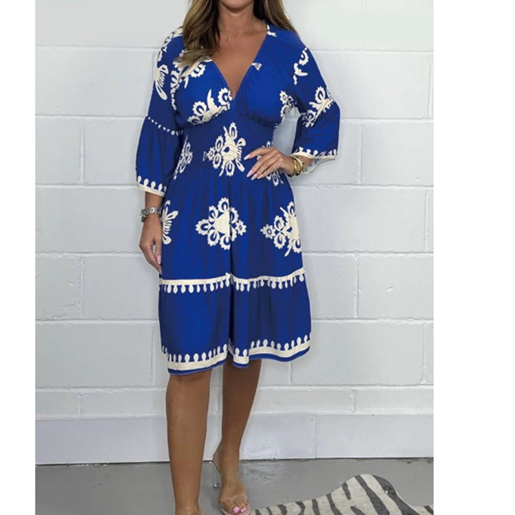 Robe imprimée pour femmes