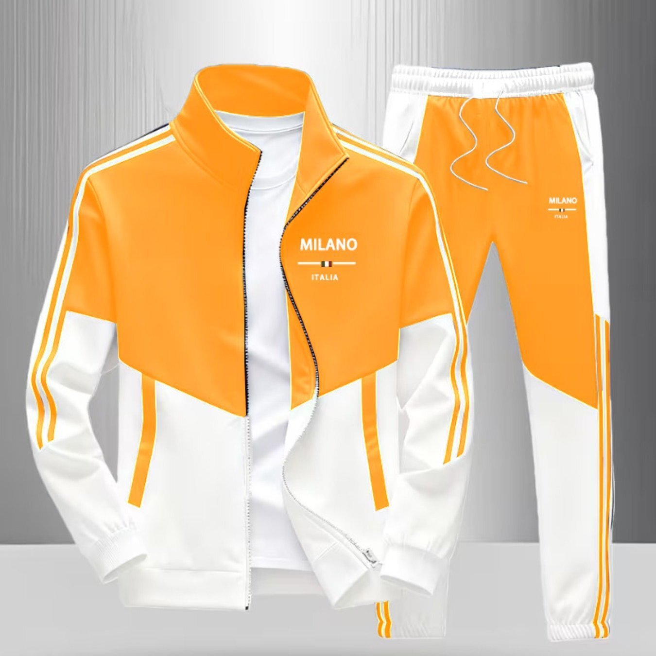 Ensemble veste zippée et pantalon pour hommes