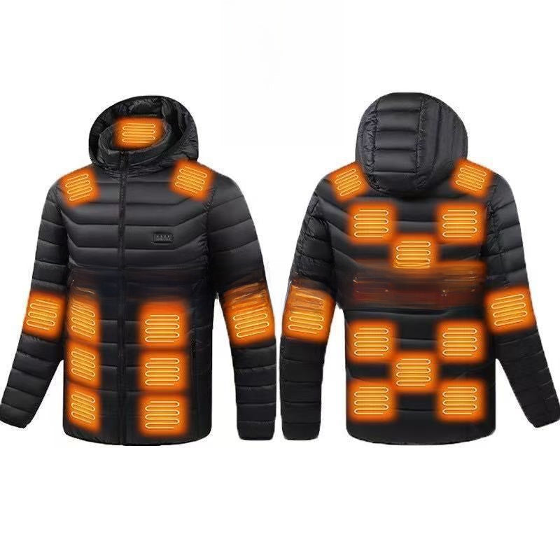 Veste d'hiver chauffante électrique USB pour hommes et femmes