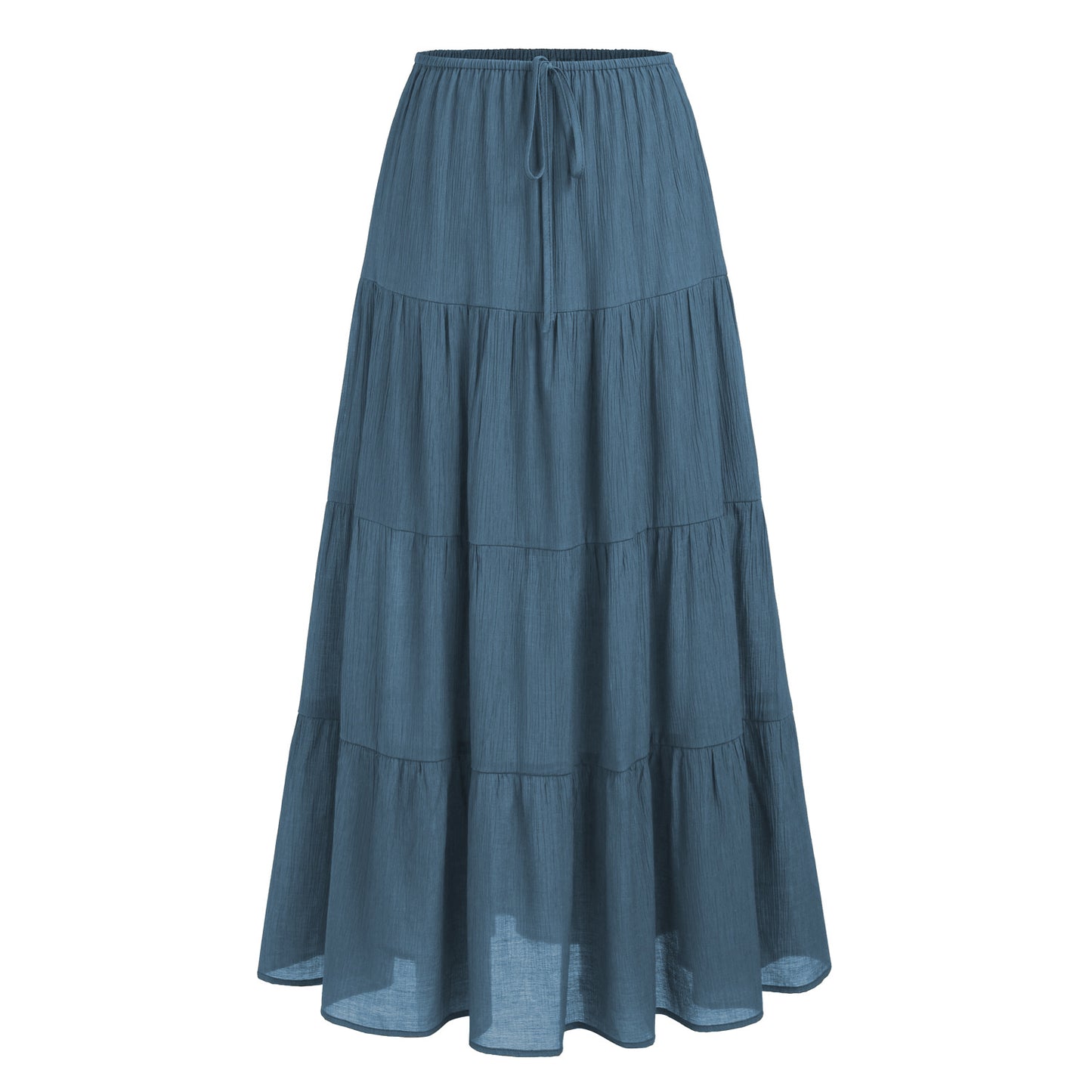 Jupe longue taille haute pour femmes avec dos lacé