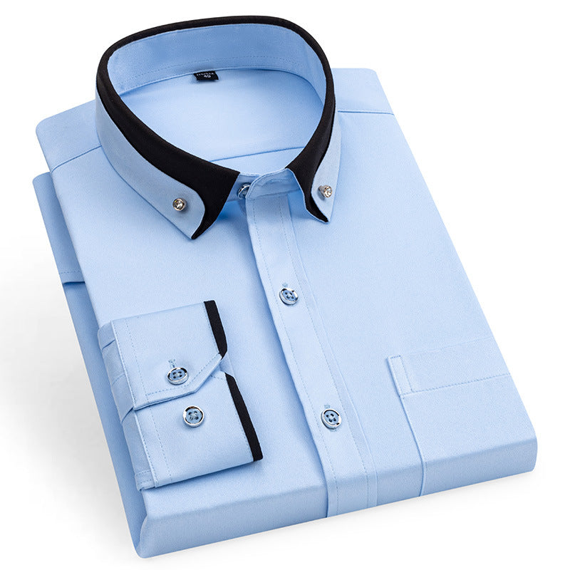 Chemise décontractée à manches longues pour homme