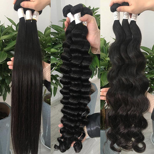 mèches de cheveux humains