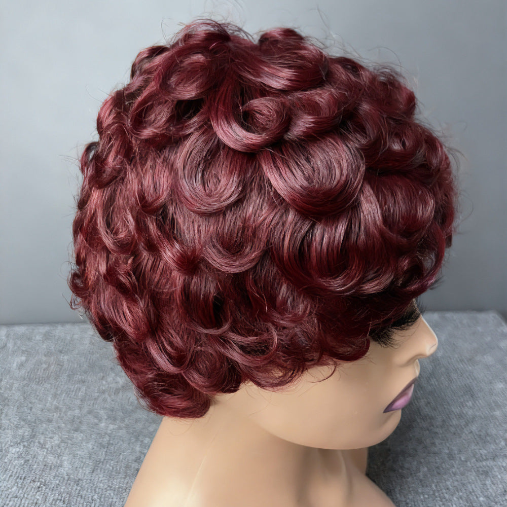 Perruque en cheveux humains avec filet intérieur