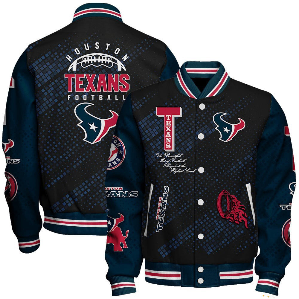 Veste de baseball à col montant