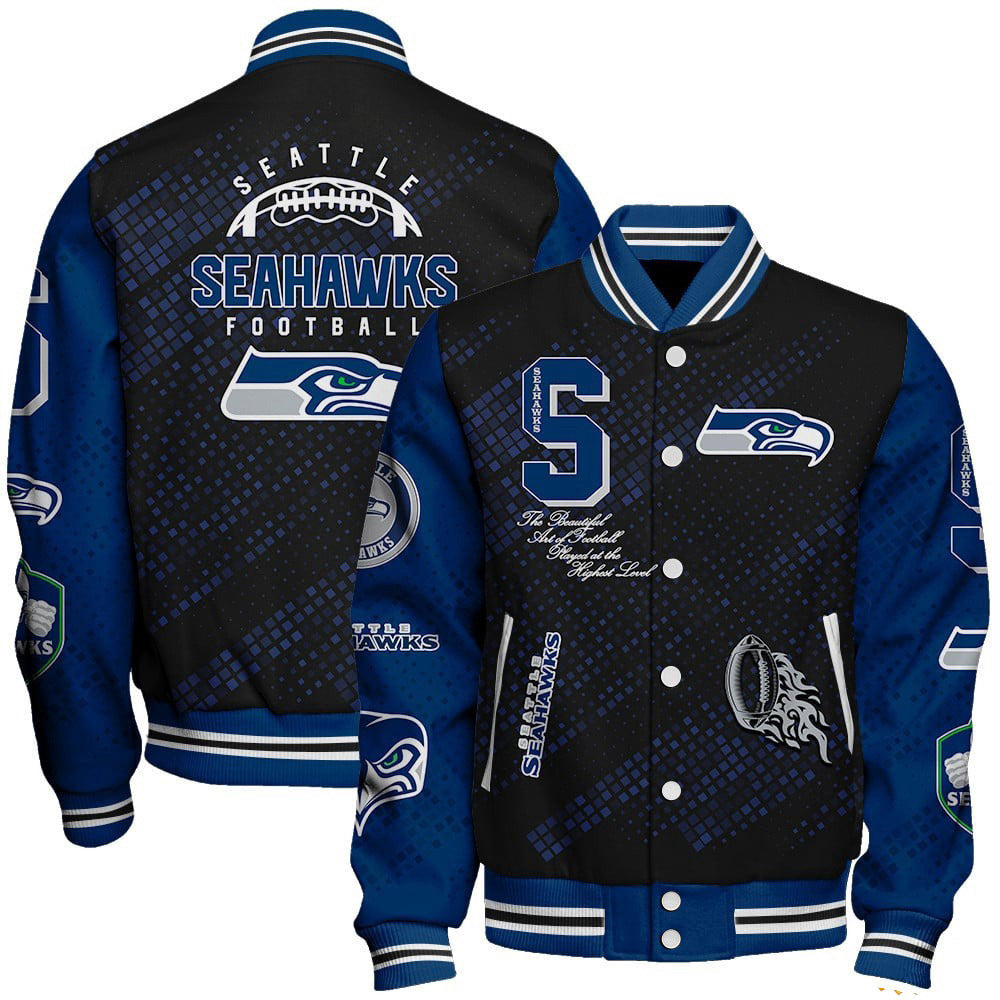 Veste de baseball à col montant