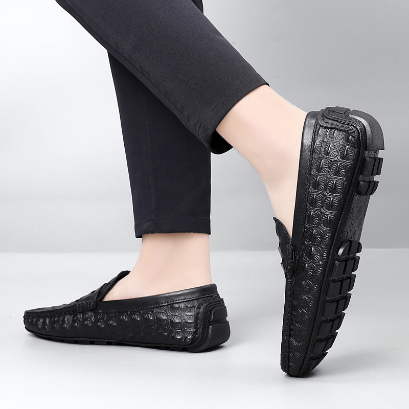 Mocassins en cuir véritable