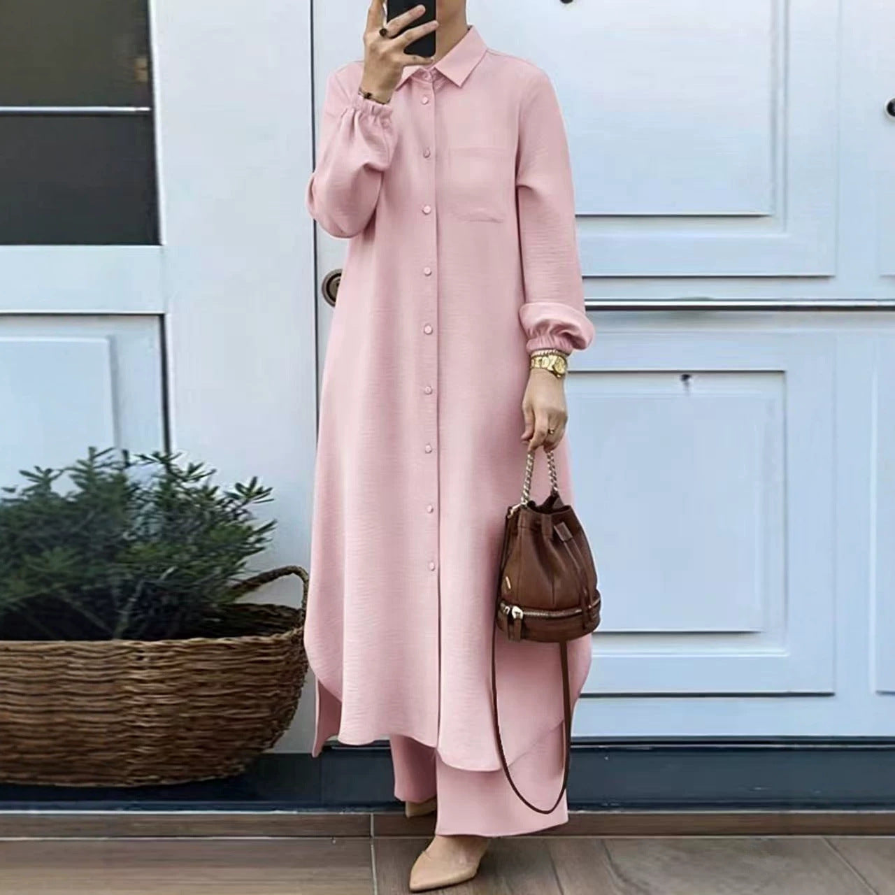 Ensemble chemise et pantalon pour femmes