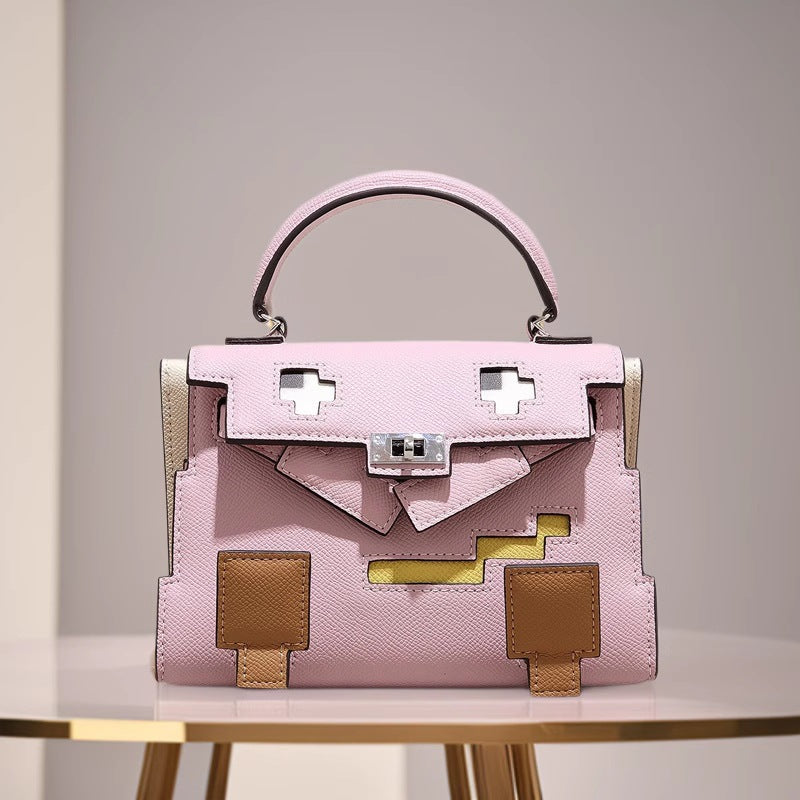 Sac à main élégant en cuir Mosaic Doll
