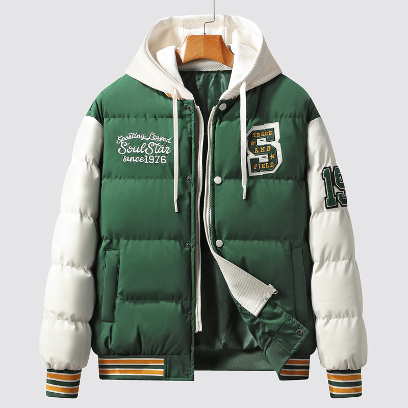 Hooded Baseball Jacket
