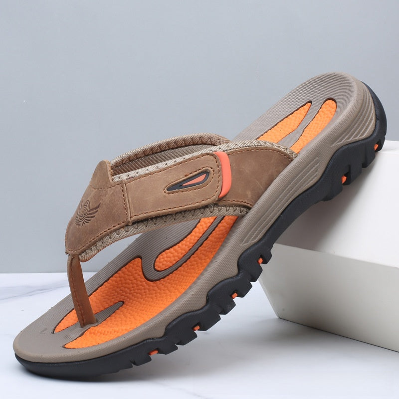 Handmade Cowhide Leather Flip Flop Sandals