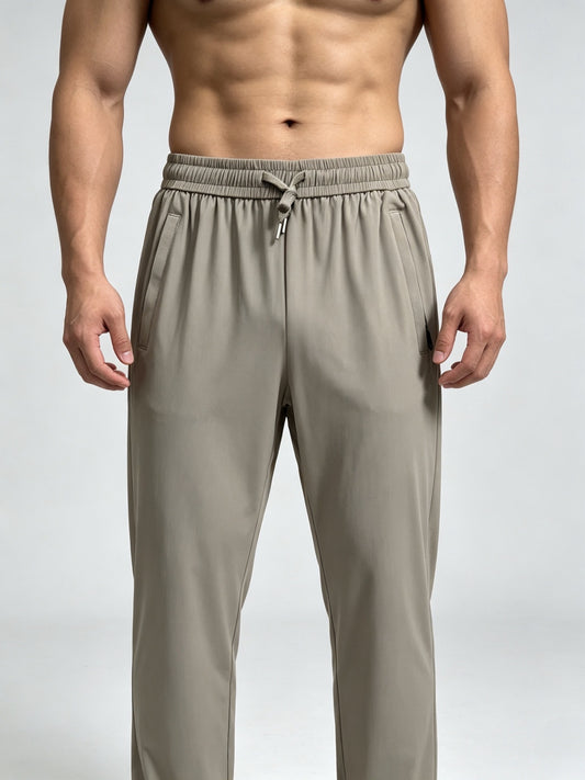 Pantalon d'été en soie glacée