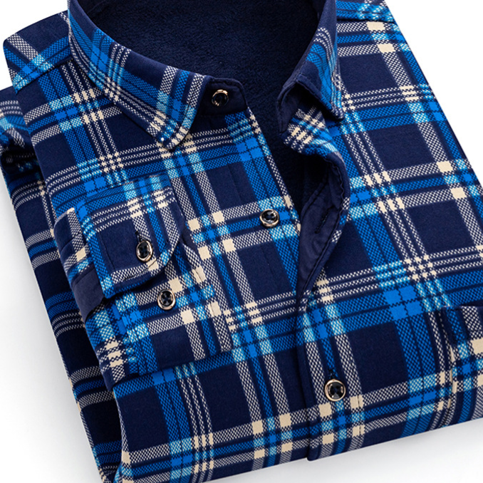 Chemise à carreaux pour homme