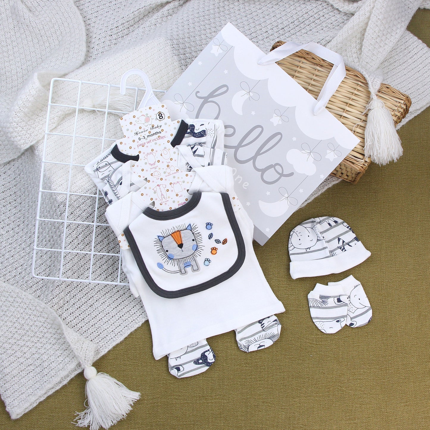 Combinaison en coton pour nouveau-né