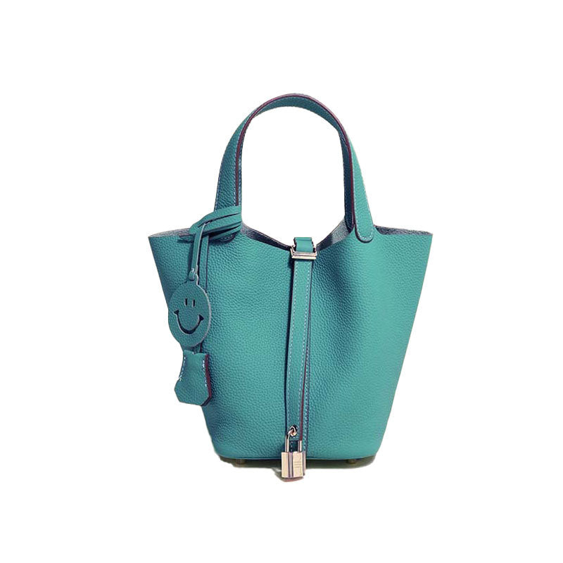 Sac seau en cuir pour femme