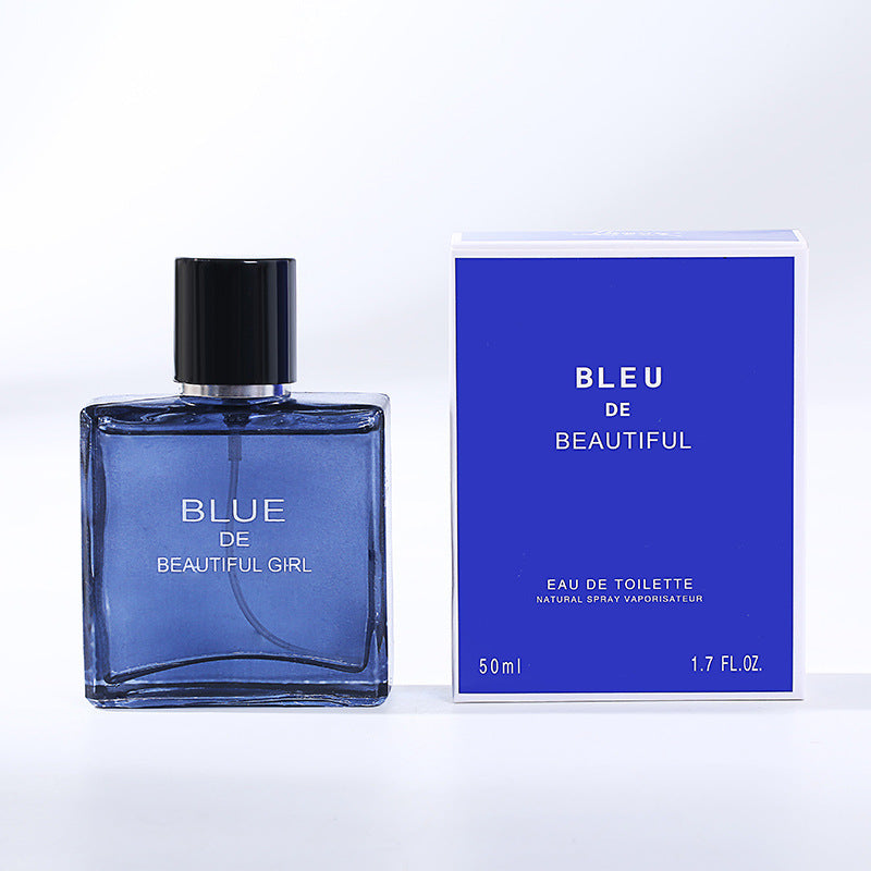 Belle fille parfum bleu