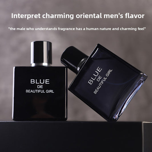 Belle fille parfum bleu