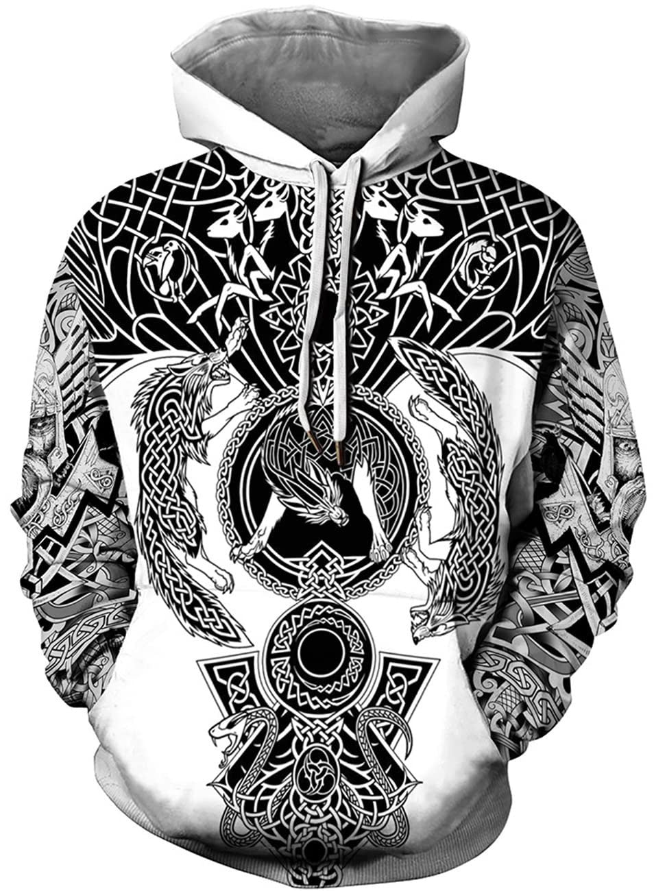 Sweat à capuche imprimé 3D