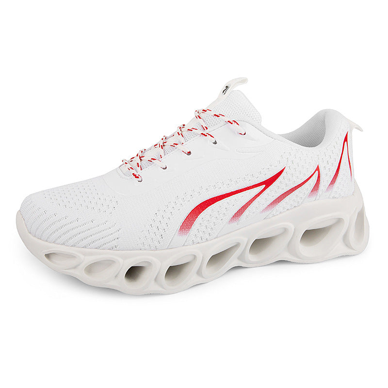 Chaussures de sport décontractées respirantes avec design flammes