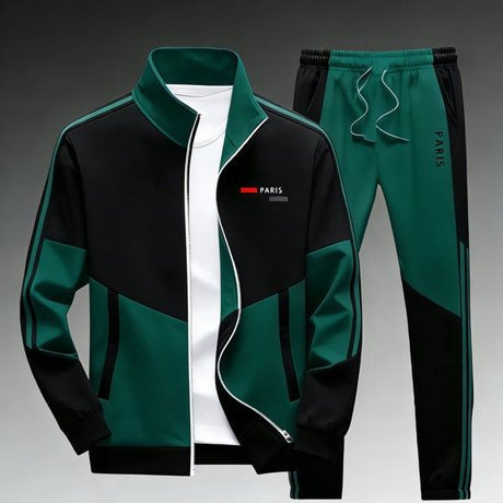 Ensemble Veste à Fermeture Éclair et Pantalon pour Hommes