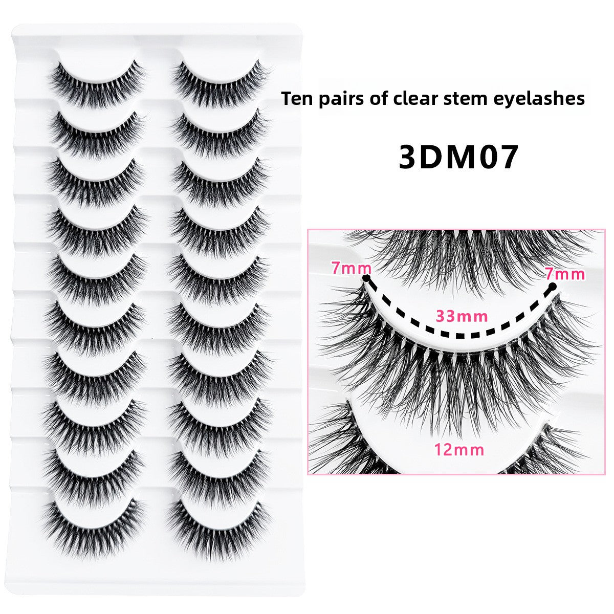Faux cils 10 paires effet naturel
