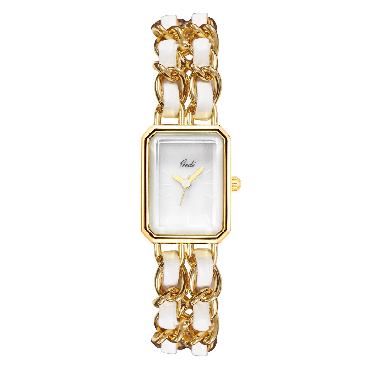 Montre à quartz de luxe à cadran carré