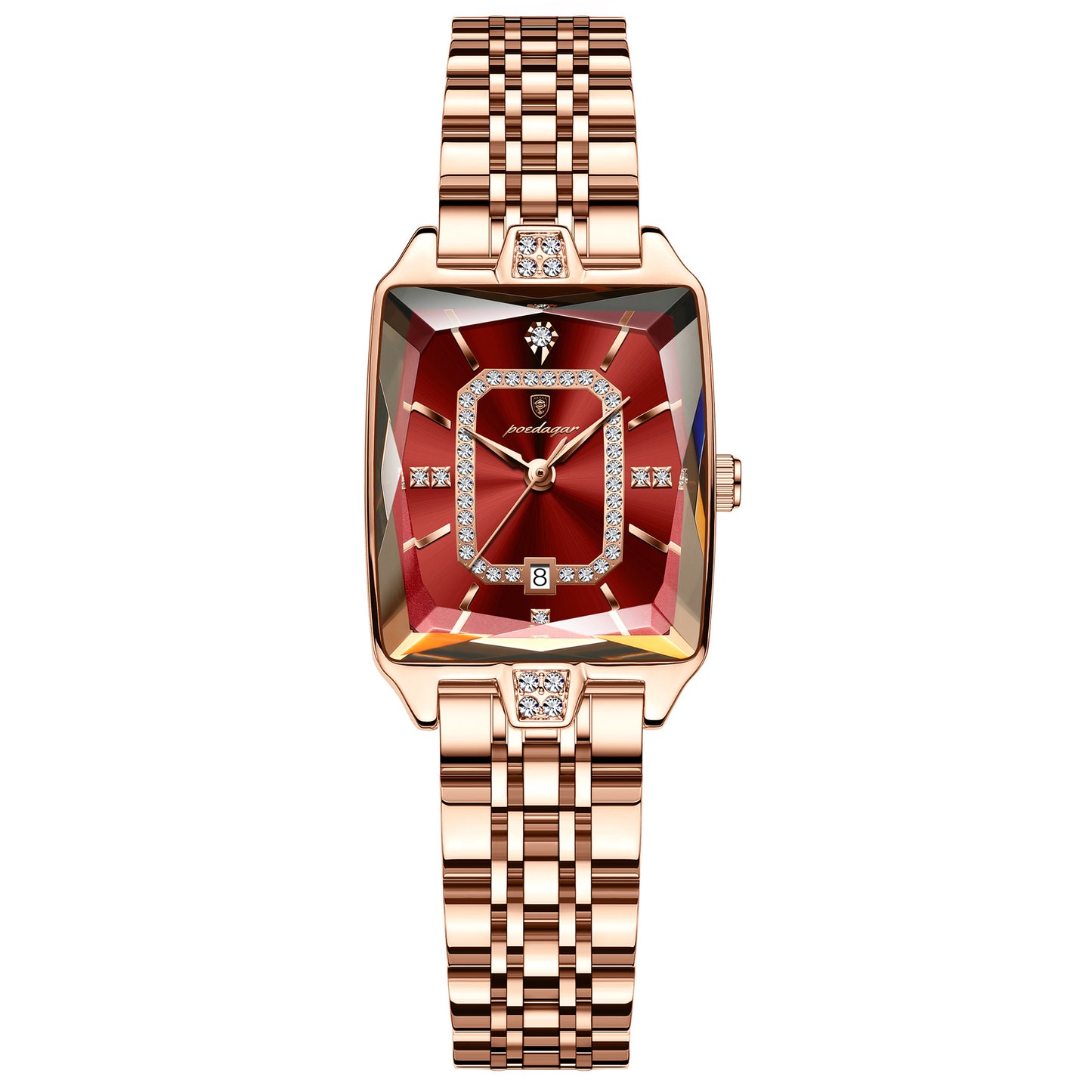 Montre carrée en quartz pour femmes