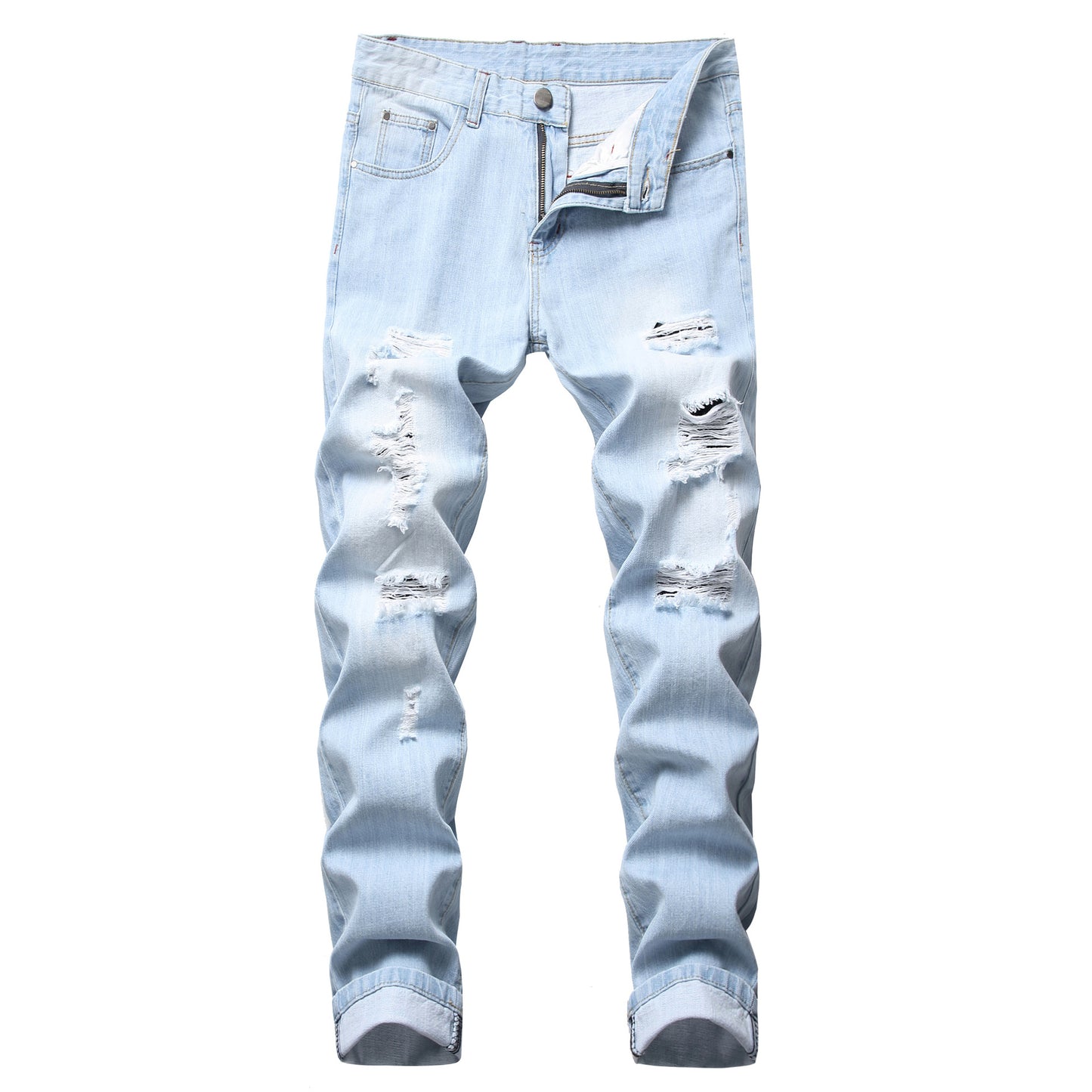 Jean droit en denim pour homme