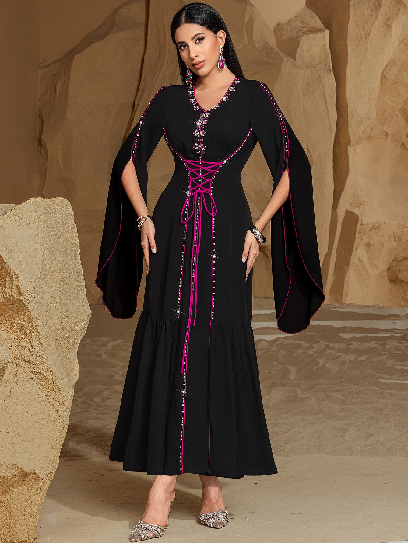 Robe de soirée pour femmes Stitch Diamond