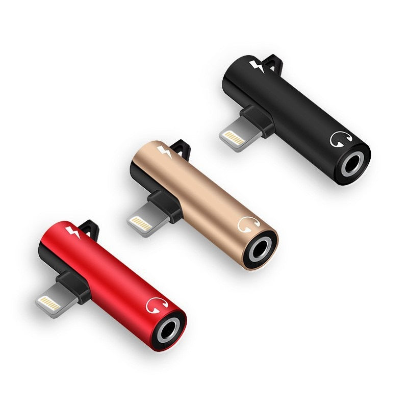 Adaptateur casque Apple 3,5 mm vers Lightning avec charge et convertisseur audio pour iPhone
