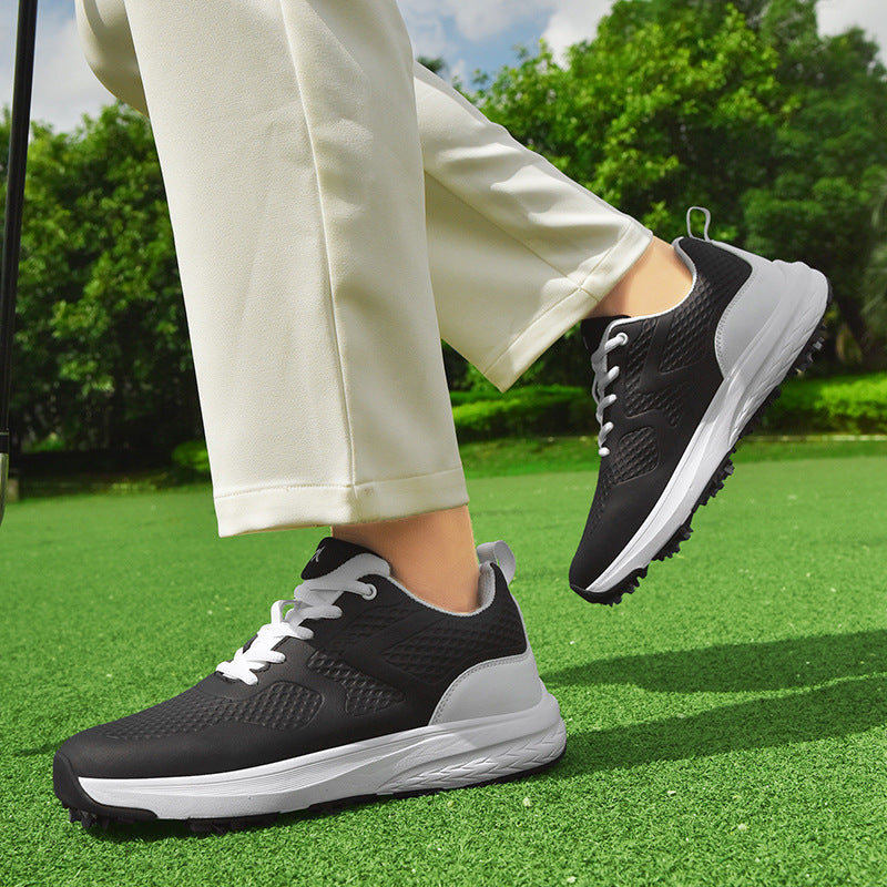 Chaussures de golf pour hommes à pointes amovibles, antidérapantes et résistantes à l'usure