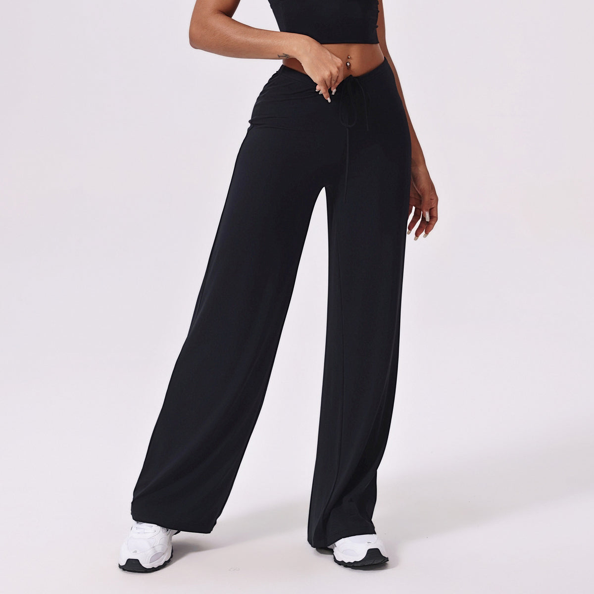 Pantalon de sport antibactérien rafraîchissant à jambes larges pour femme