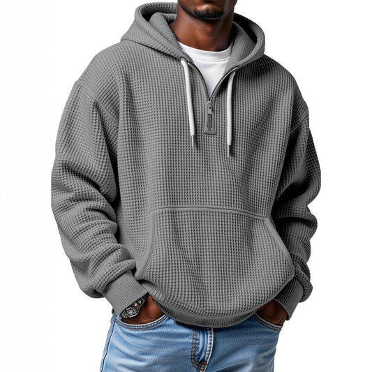 Sweat à capuche gaufré pour homme