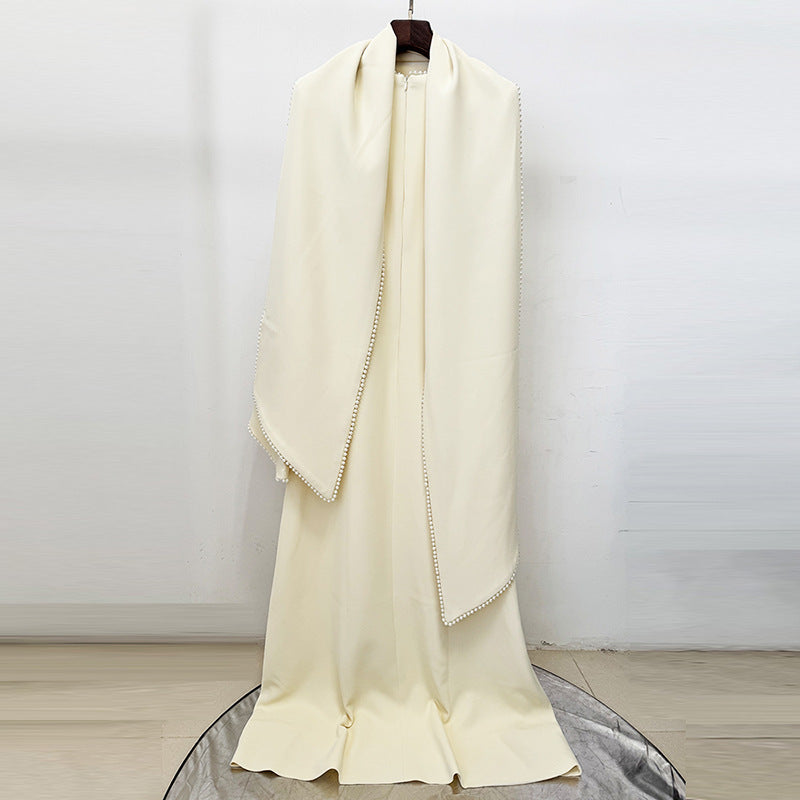 Robe Évasée à Manches Longues Élégante