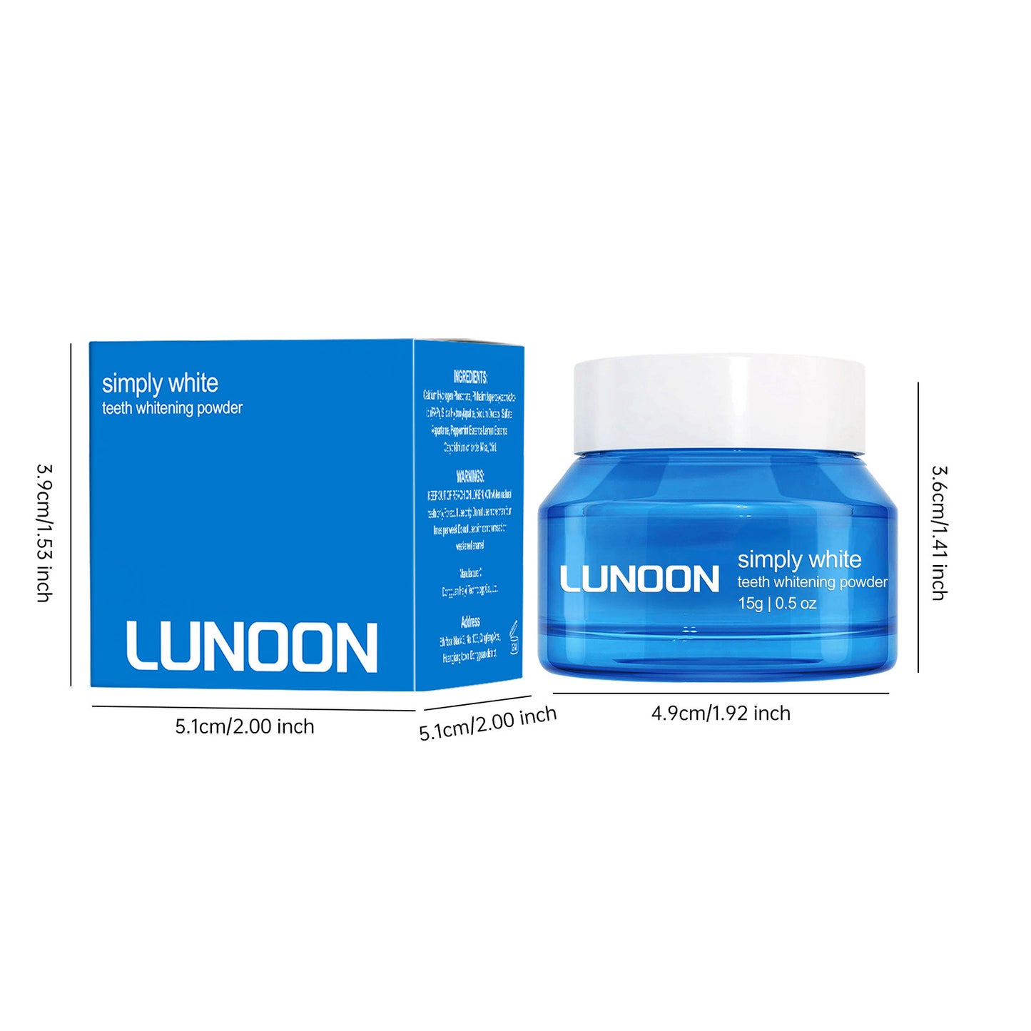 Poudre de blanchiment des dents