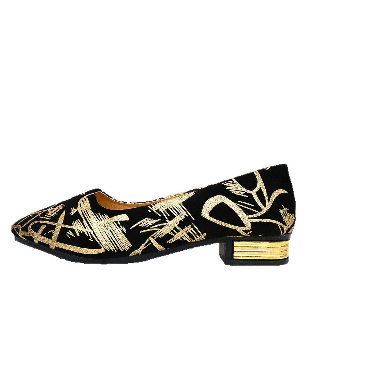 Chaussures tendance pour femmes à bout pointu et talon épais