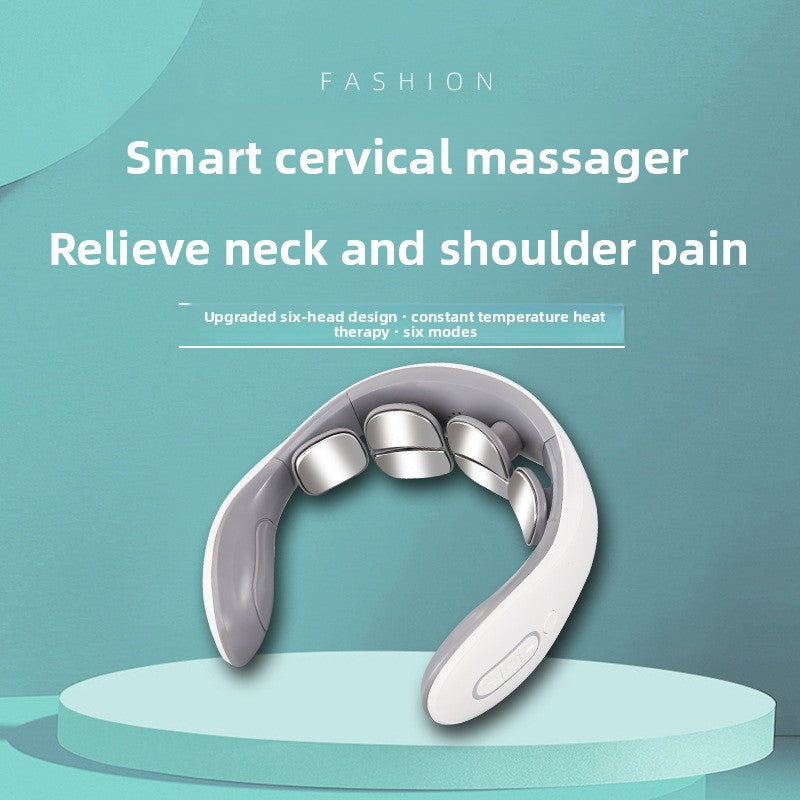 Appareil de massage cervical portable avec fonction chauffante et électrothérapie