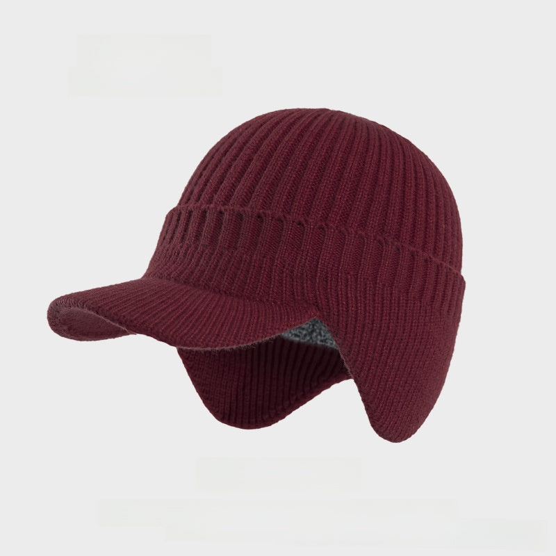 Casquette de baseball en laine doublée polaire