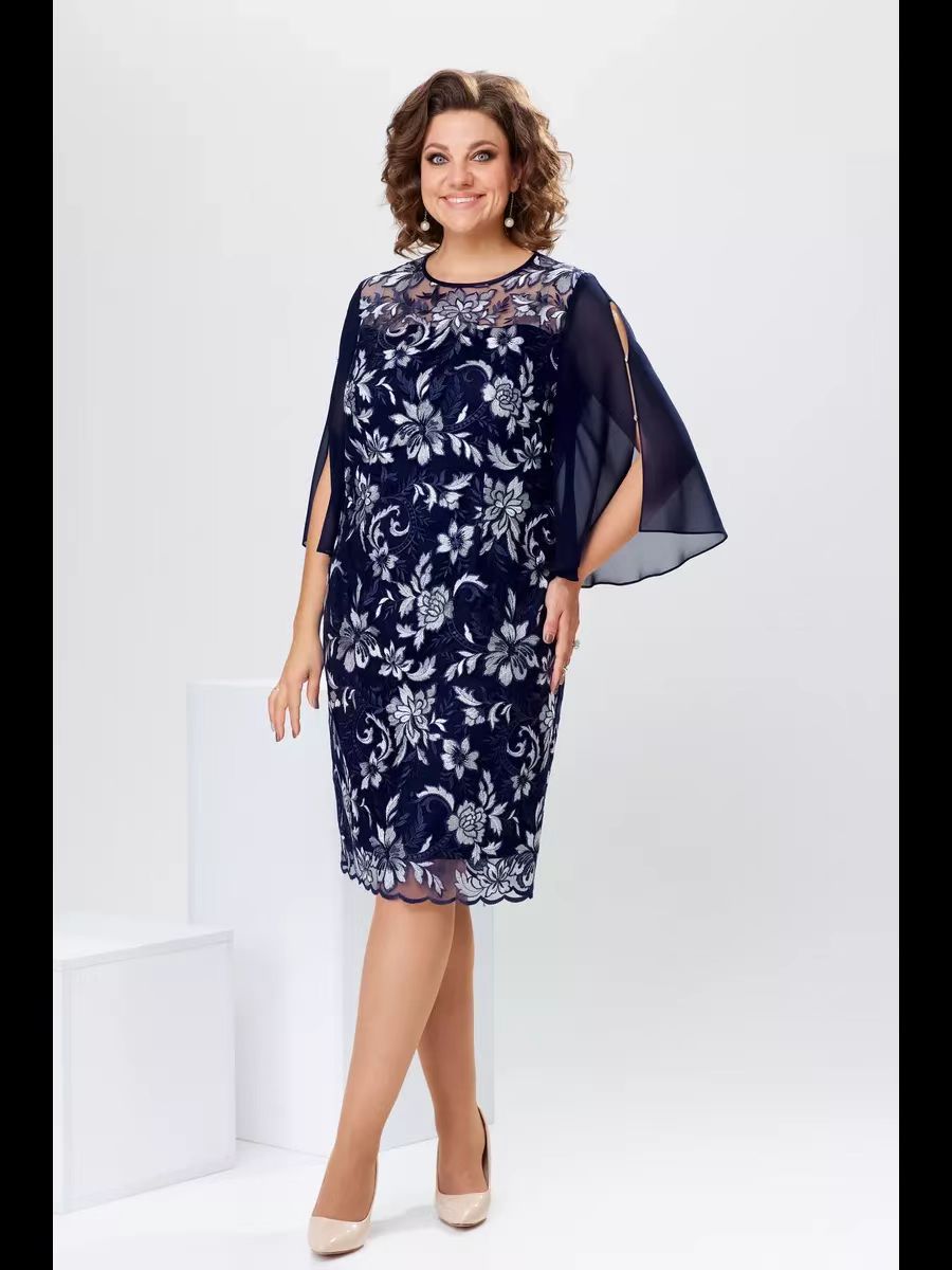 Robe patineuse à imprimé floral élégant
