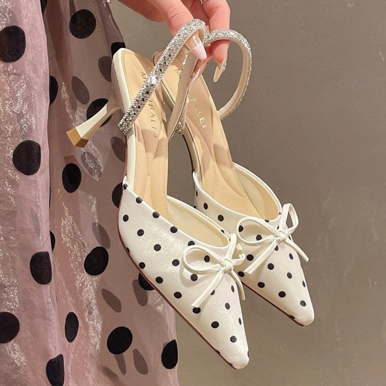 Chaussures :Escarpins a pois